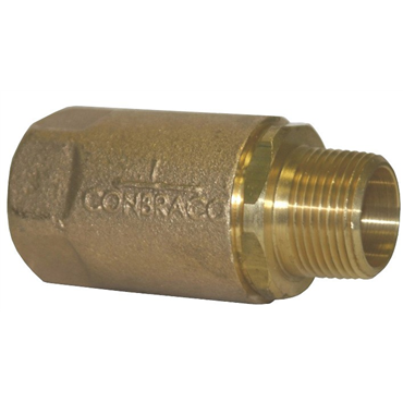 Brass Ball Cone Male NPT x Female NPT Check Valve